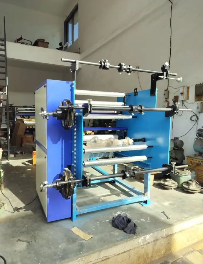 PAPER PLATE LAMINATION WITH AUTO REWINDING MACHINE